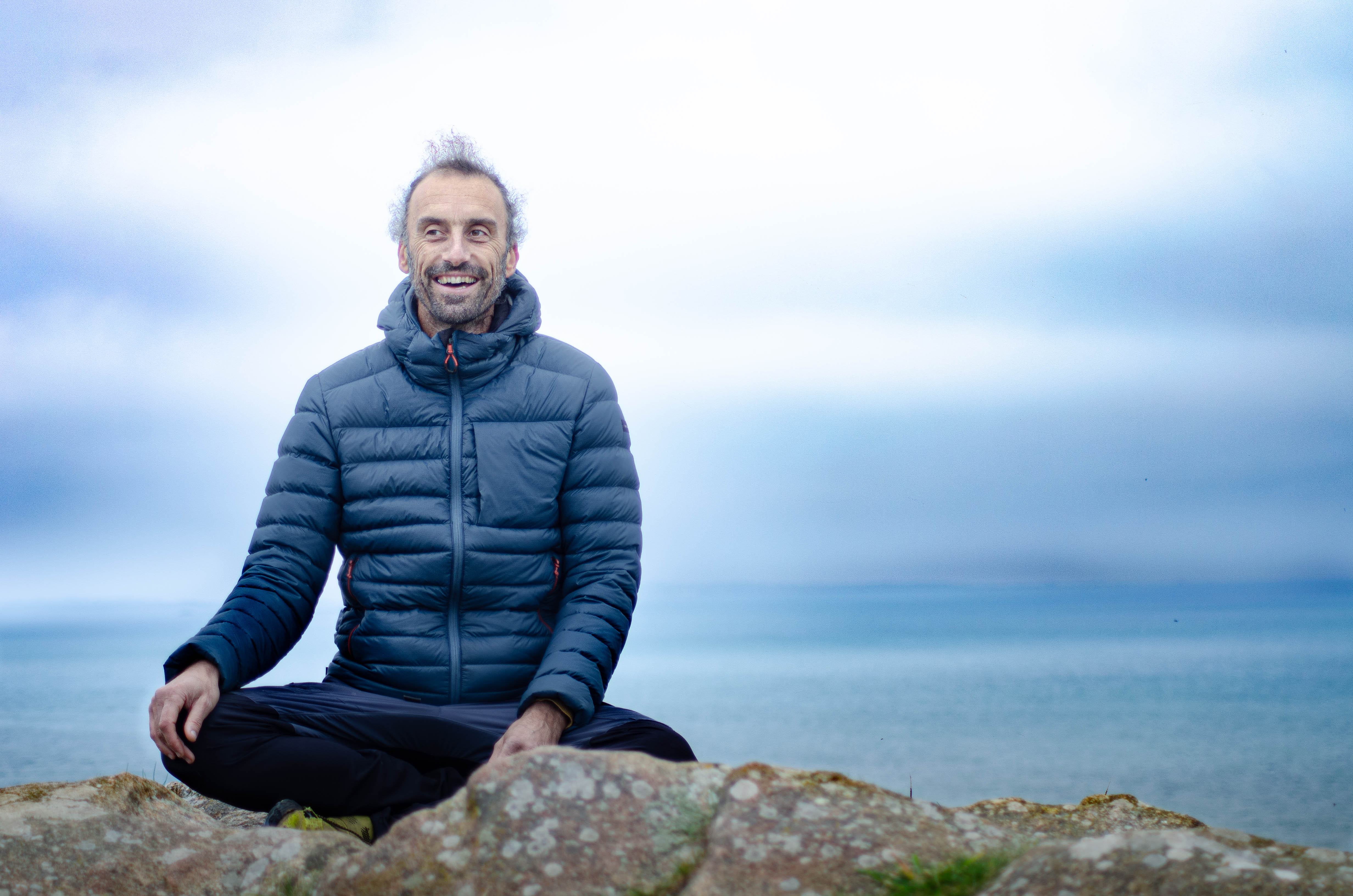 Yvain Lucas au bord de mer à Morlaix